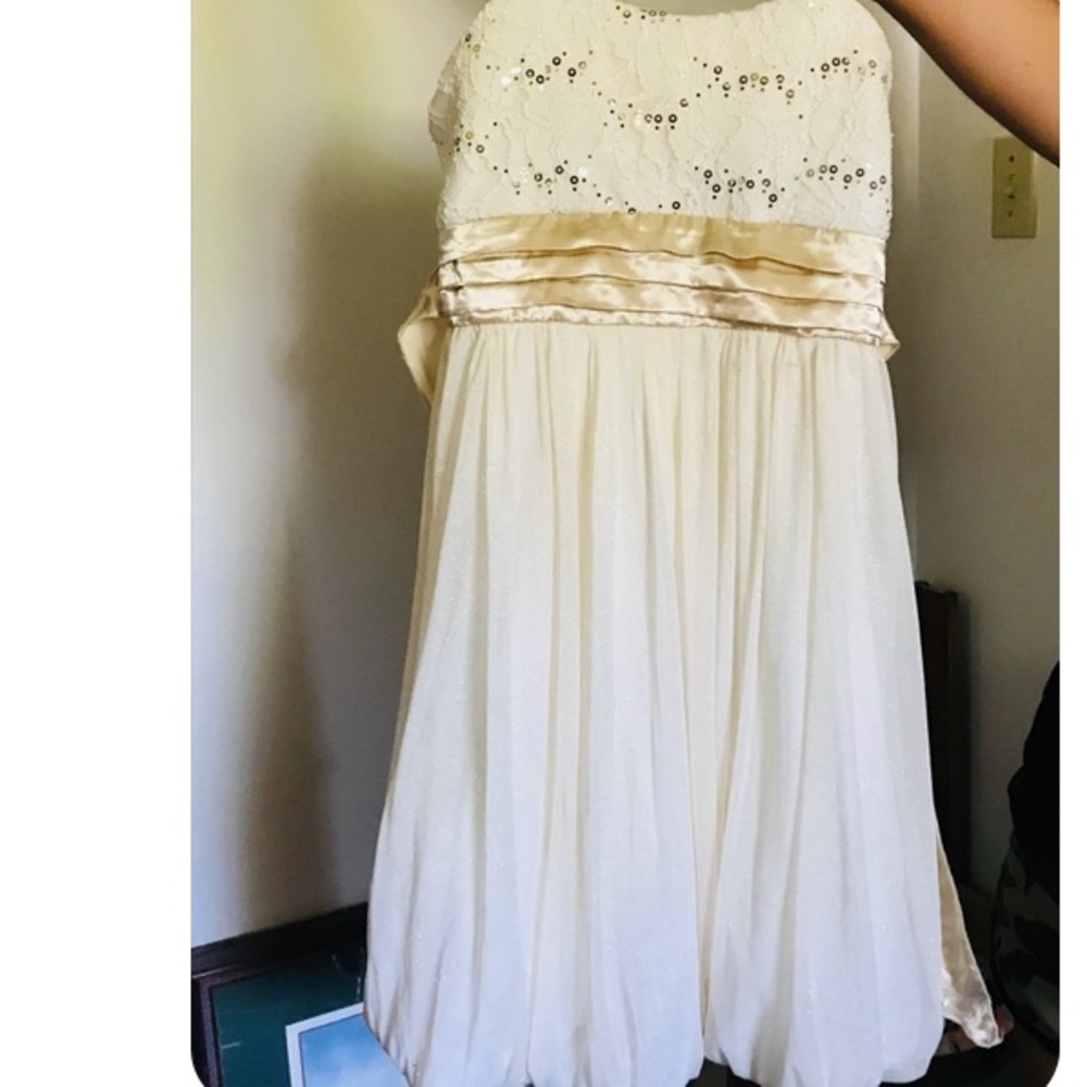 Kids size 16 dress with sequin accent